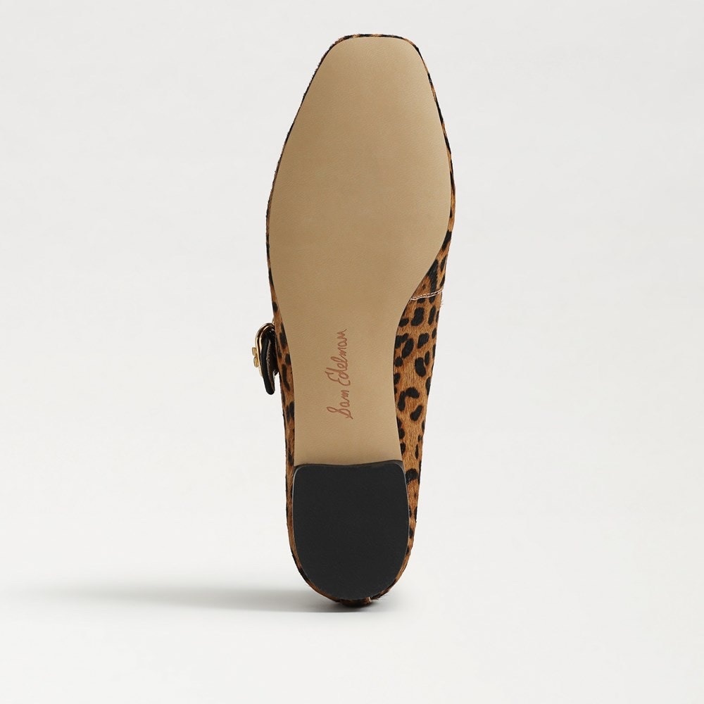 Sam Edelman Leopard Brahma Hair Leather Ballet Flats 7 1/2 NWT - Picture 7 of 14